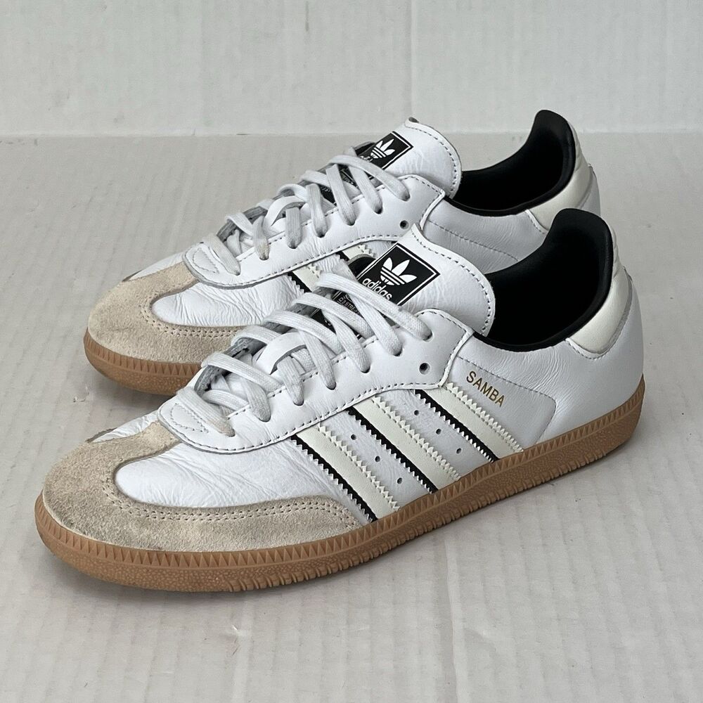 Adidas Samba OG Shoes Womens 7 Youth 5.5 Leather Sneakers IH5585 Comfort Sporty